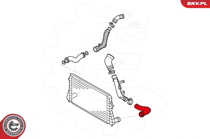 チャージエアインテークホース 24SKV645