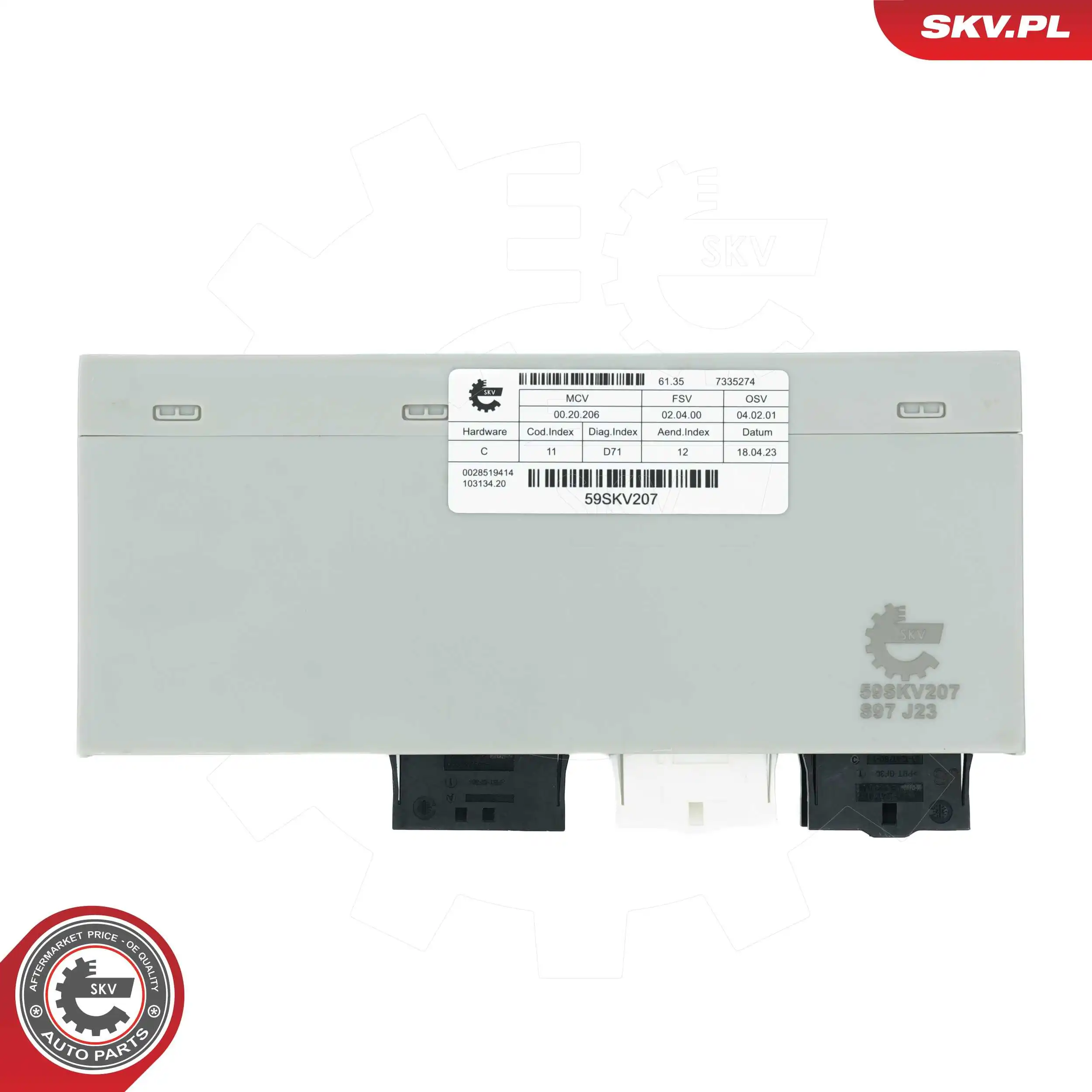 ESEN SKV 59SKV207 Cable Repair Kit, control unit (tailgate opening)