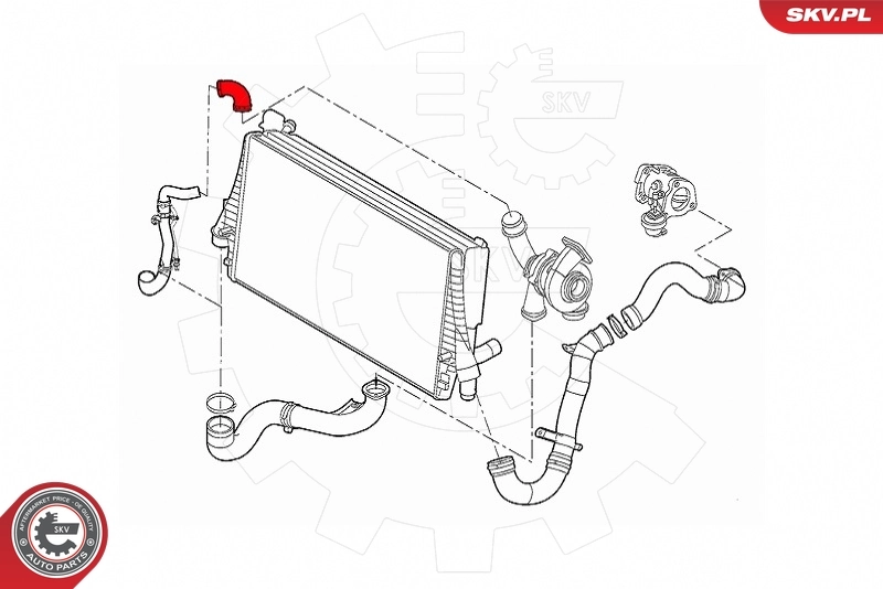Charge Air Hose 43SKV337