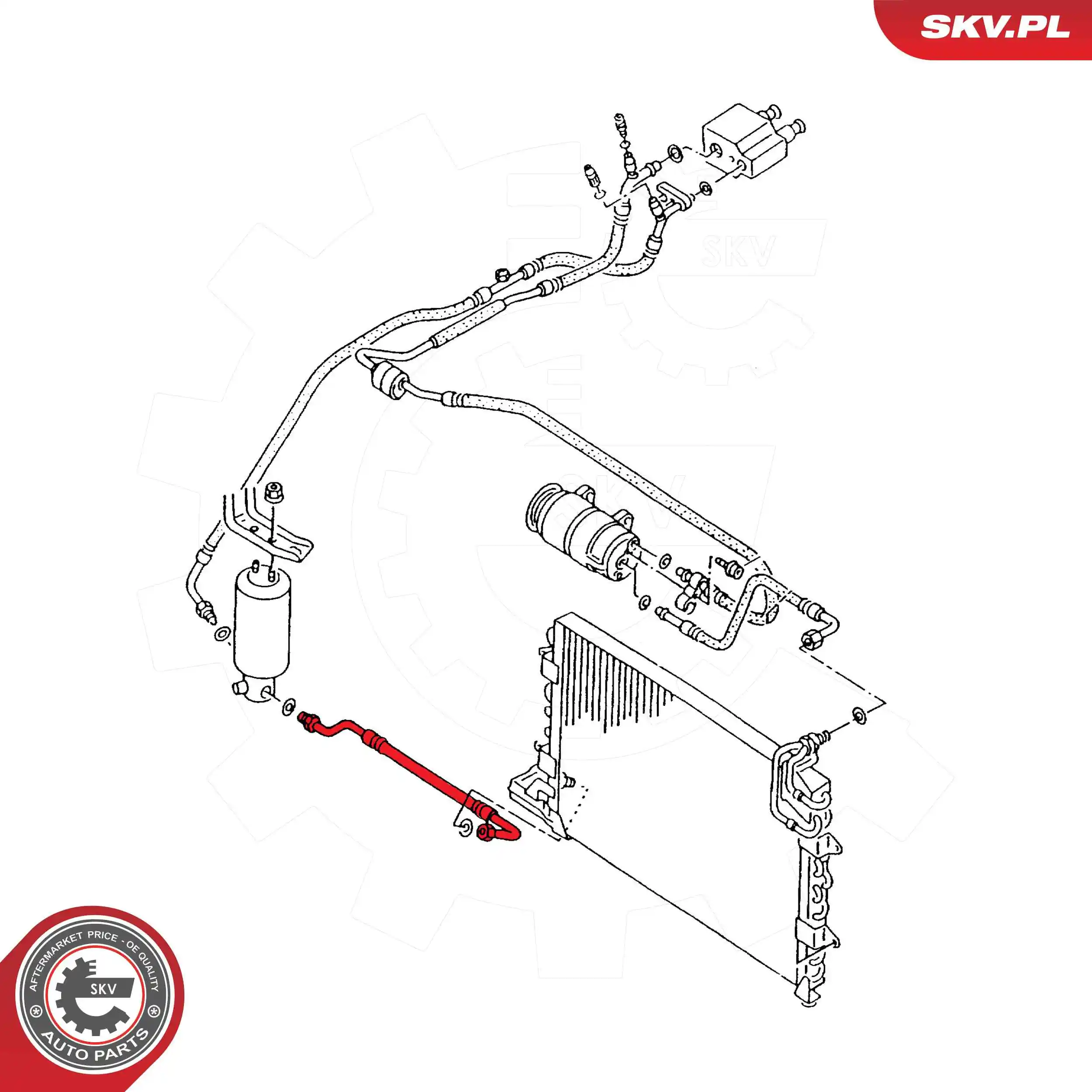 High Pressure Line, air conditioning 43SKV511