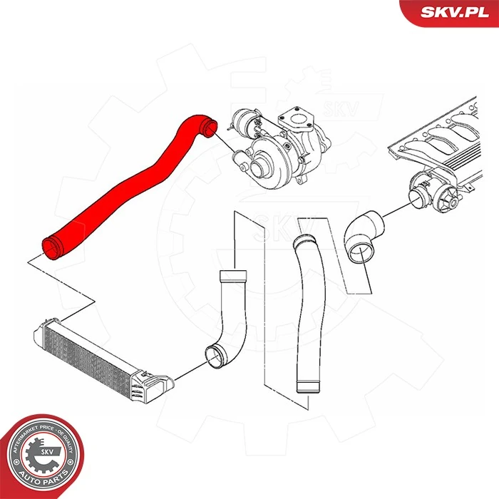 ESEN SKV 43SKV480 Charge Air Hose