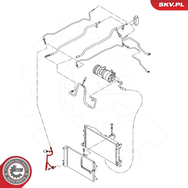 High Pressure Line, air conditioning 43SKV501