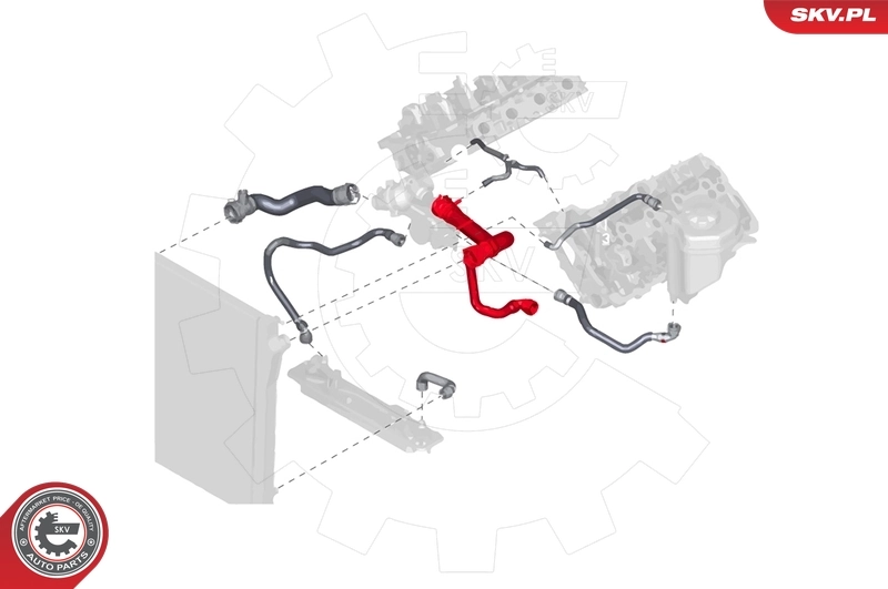 ESEN SKV 24SKV280 Radiator Hose