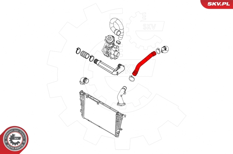 Charge Air Hose 43SKV362