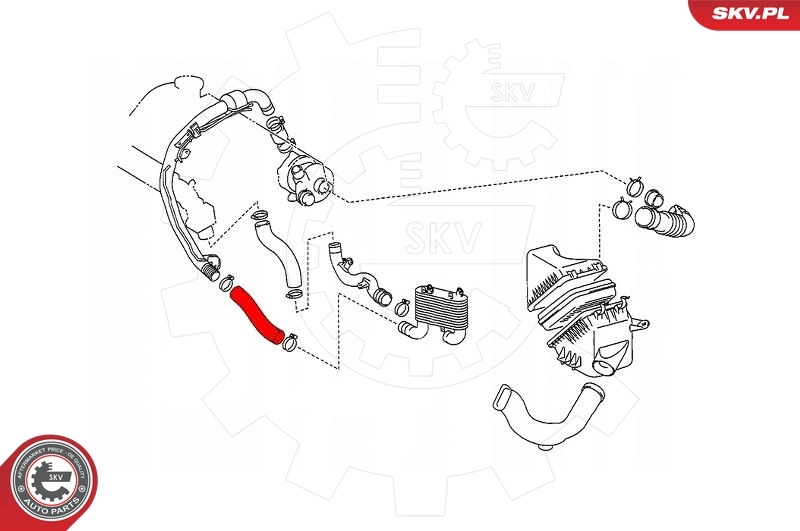 ESEN SKV 43SKV264 Charge Air Hose