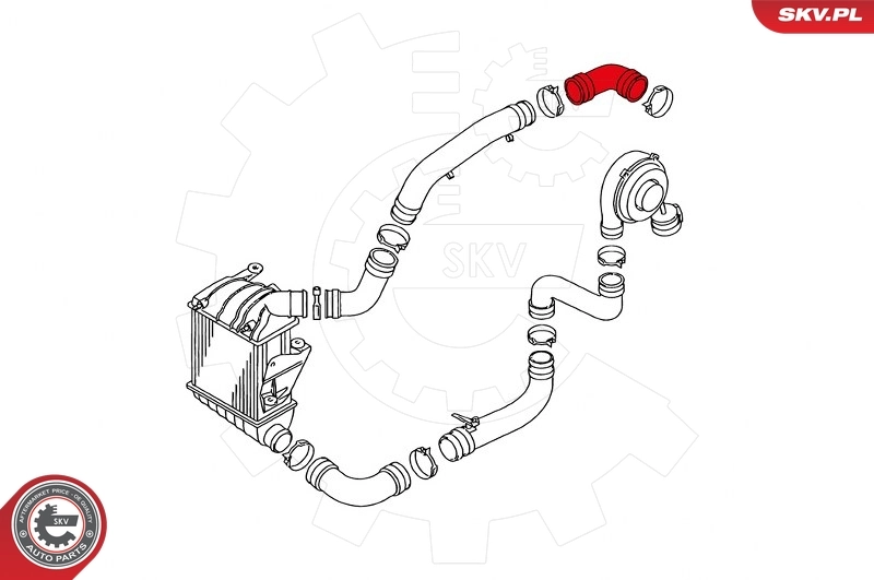 ESEN SKV 24SKV650 Charge Air Hose