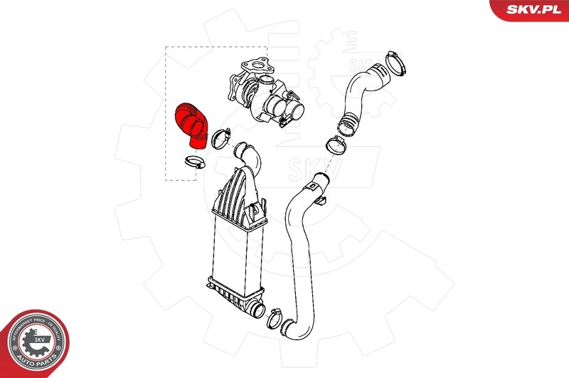 Charge Air Hose 24SKV857