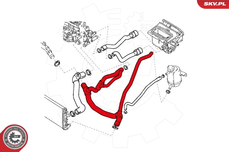 Radiator Hose 24SKV337
