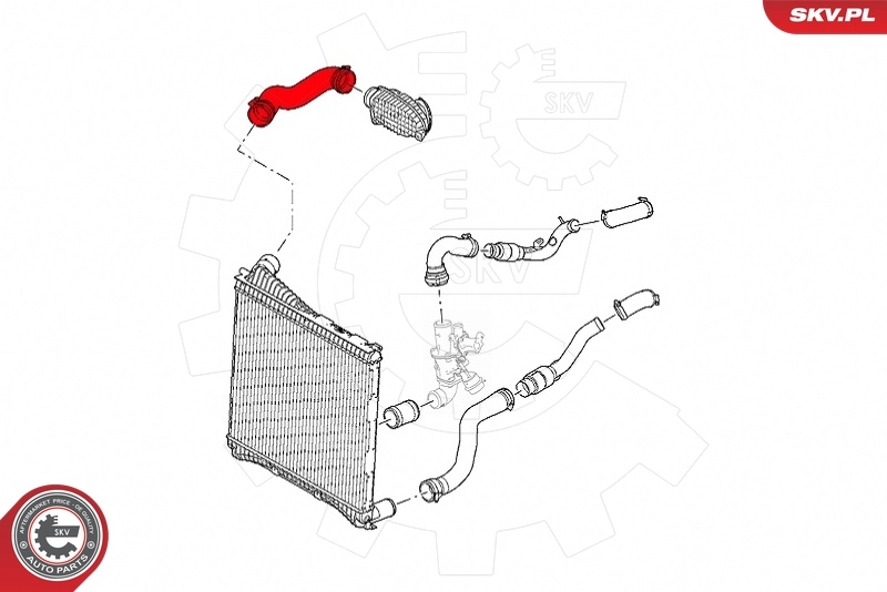 ESEN SKV 43SKV356 Charge Air Hose
