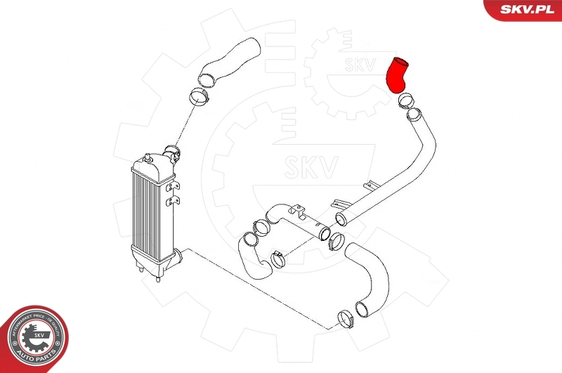 ESEN SKV 24SKV598 Charge Air Hose