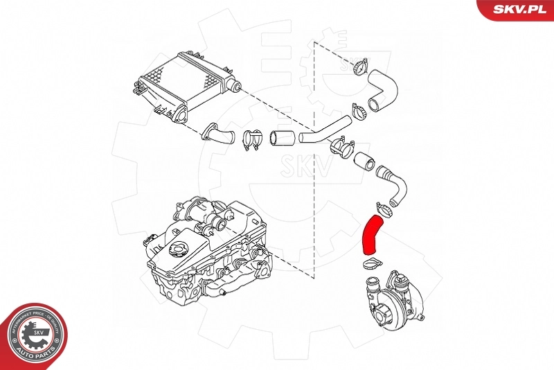 Charge Air Hose 43SKV345