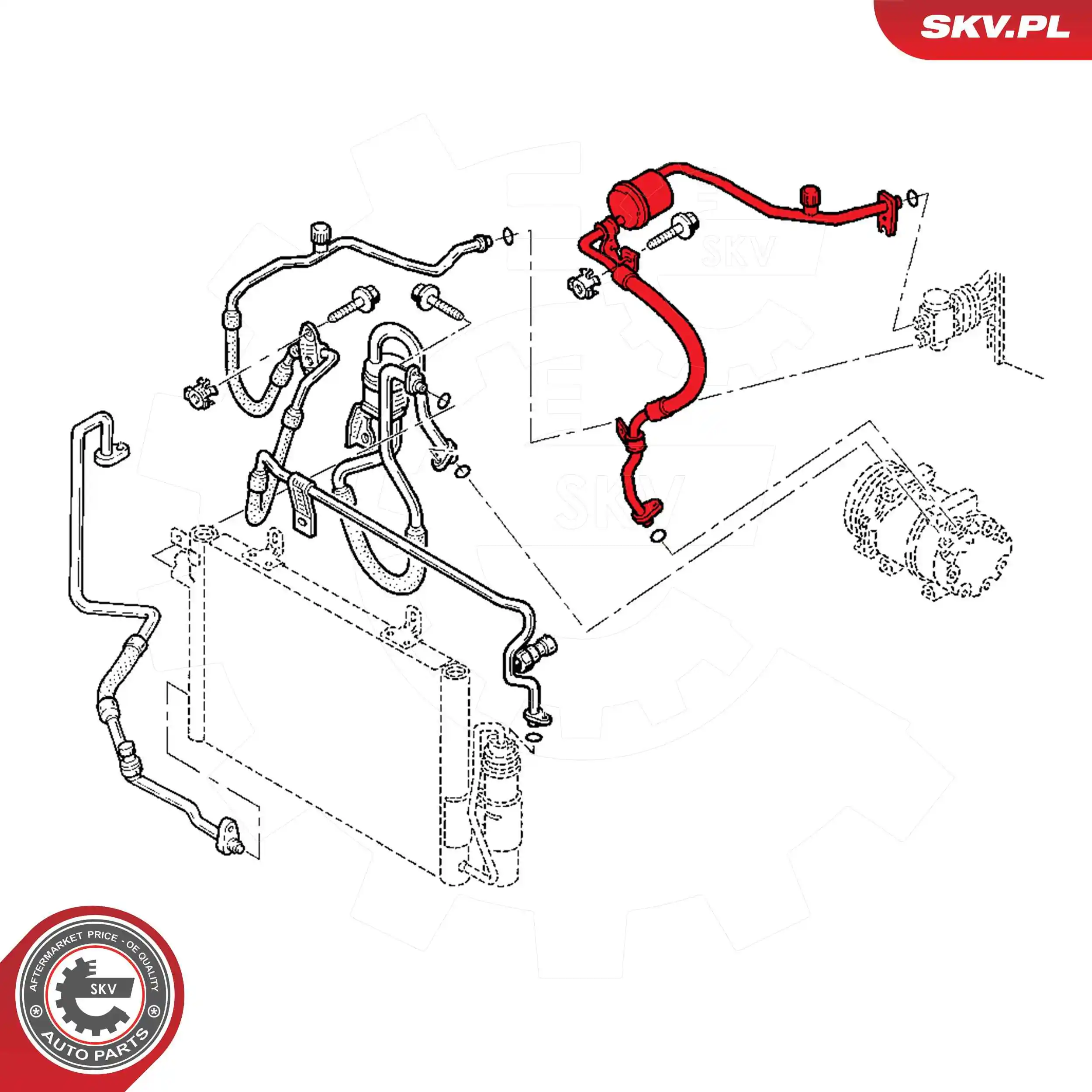 High Pressure Line, air conditioning 43SKV519