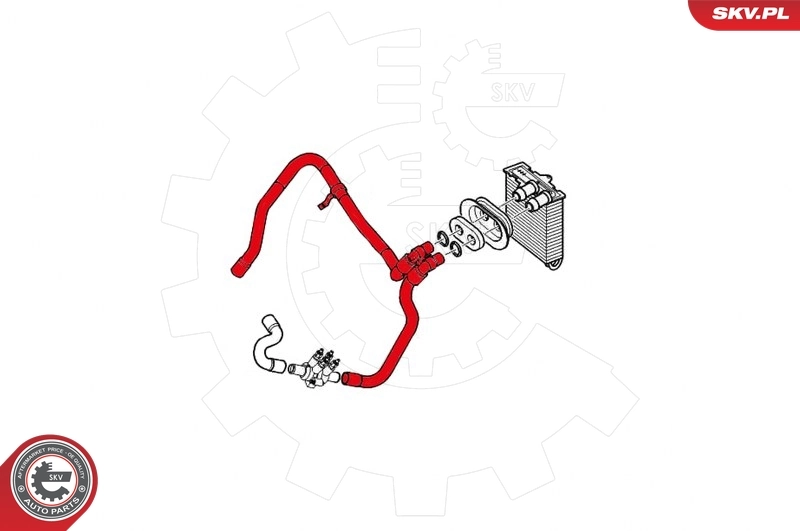 Hose, heat exchanger (heating) 43SKV816