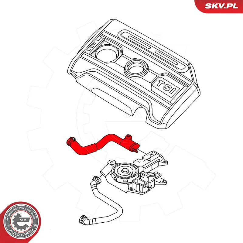 Hose, crankcase ventilation 54SKV039