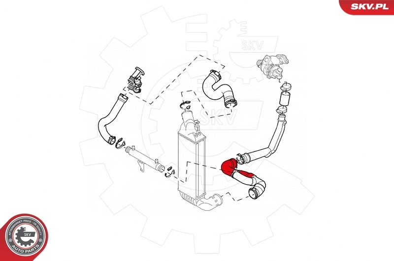 ESEN SKV 43SKV019 Charge Air Hose