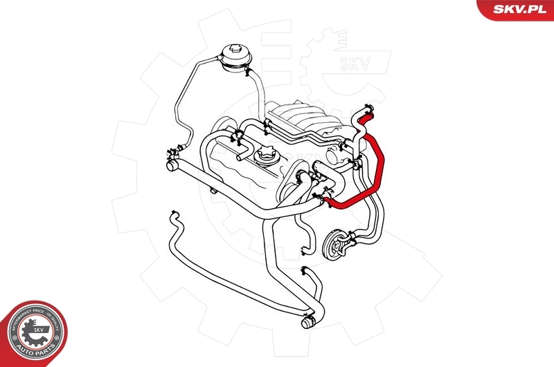 ESEN SKV 43SKV728 Radiator Hose