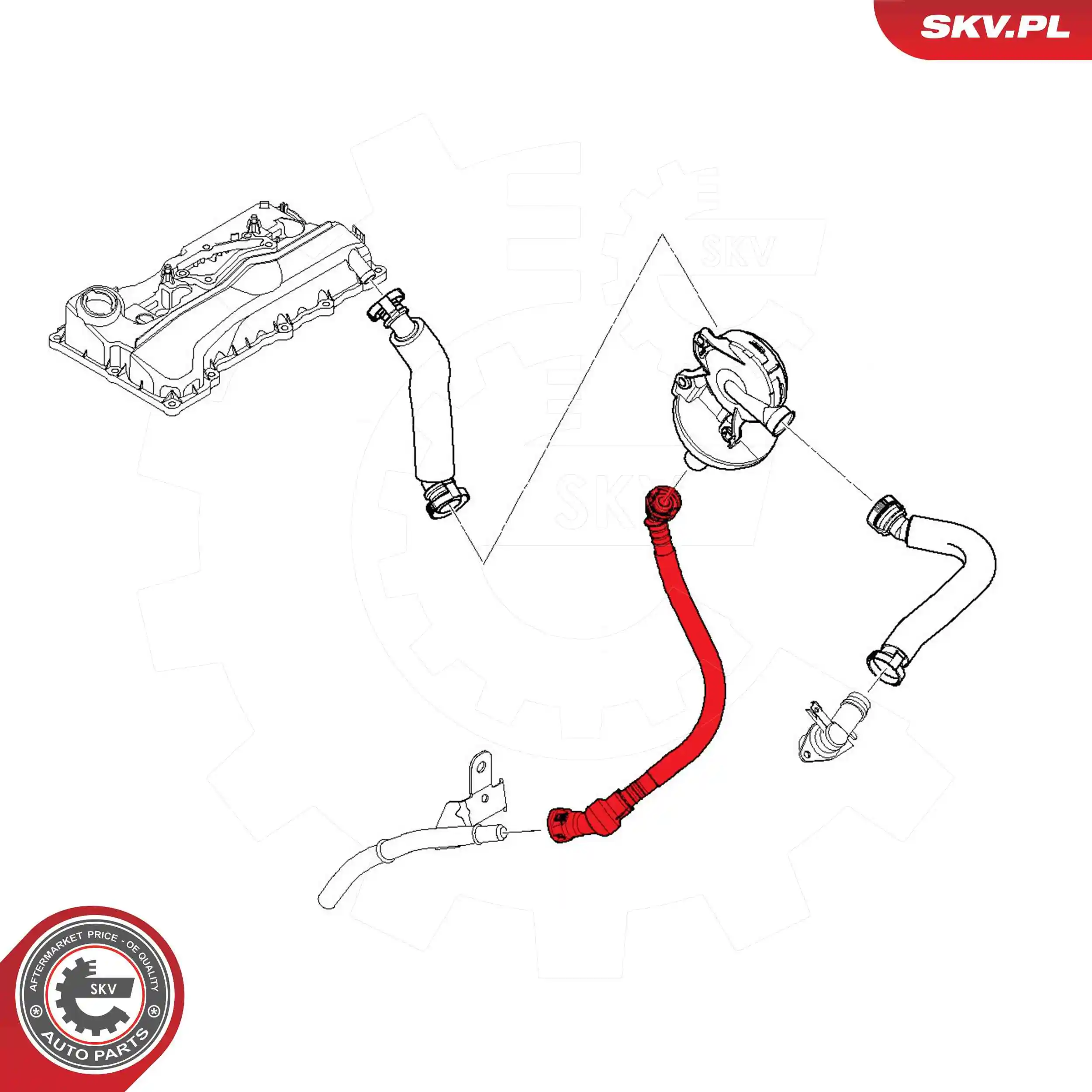 Hose, crankcase ventilation 54SKV753