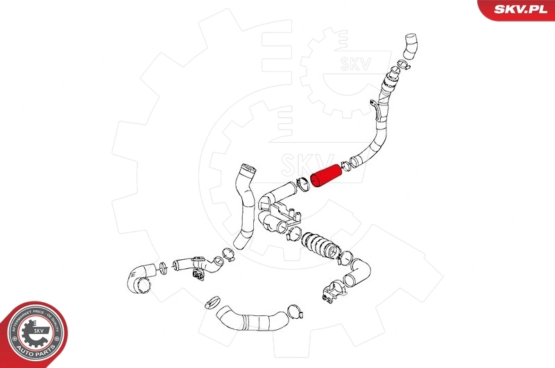 ESEN SKV 43SKV035 Charge Air Hose