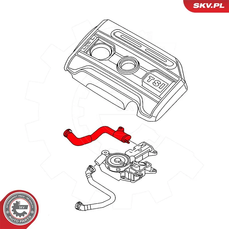 Hose, crankcase ventilation 54SKV041