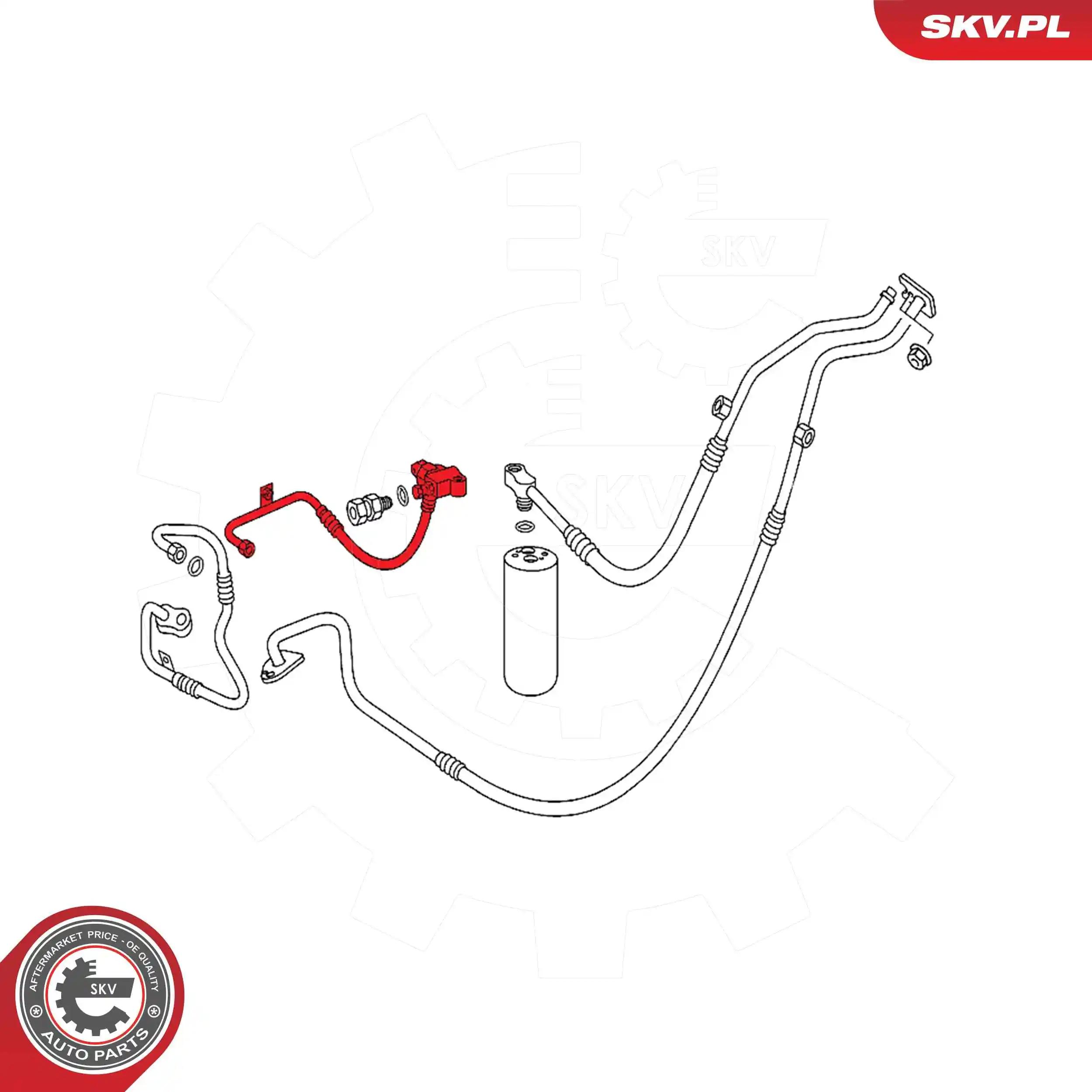 High-/Low Pressure Line, air conditioning 54SKV657
