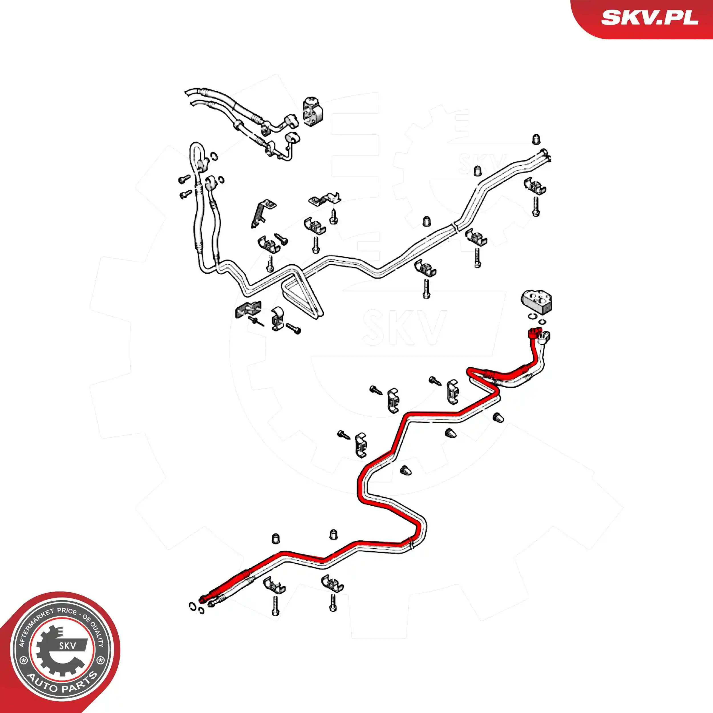 ESEN SKV 54SKV722 High-/Low Pressure Line, air conditioning