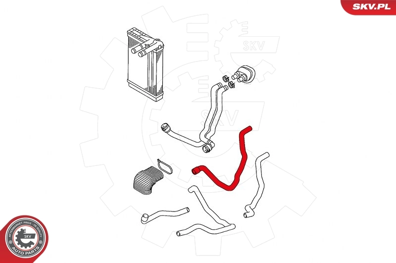 ESEN SKV 43SKV711 Radiator Hose