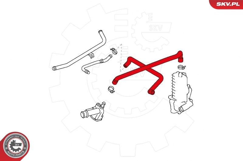 Hose, heat exchanger (heating) 43SKV823