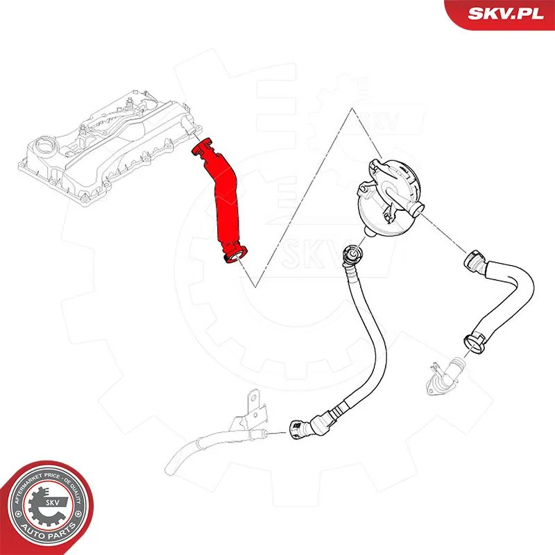 Hose, crankcase ventilation 54SKV040