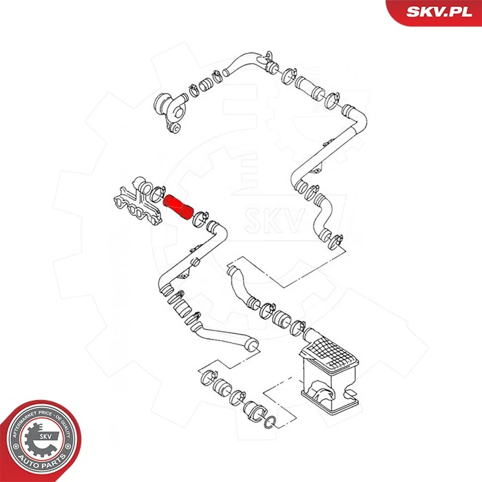ESEN SKV 43SKV463 Charge Air Hose