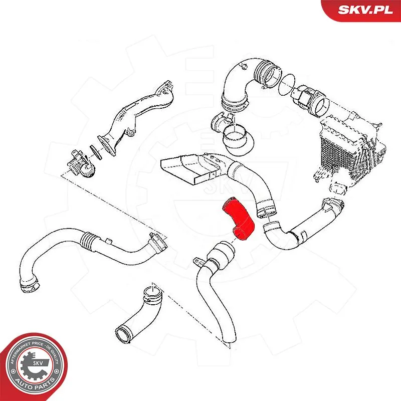 Charge Air Hose 54SKV034