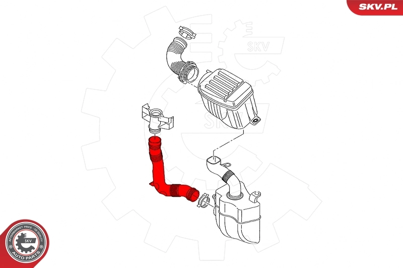 Intake Hose, air filter 24SKV502