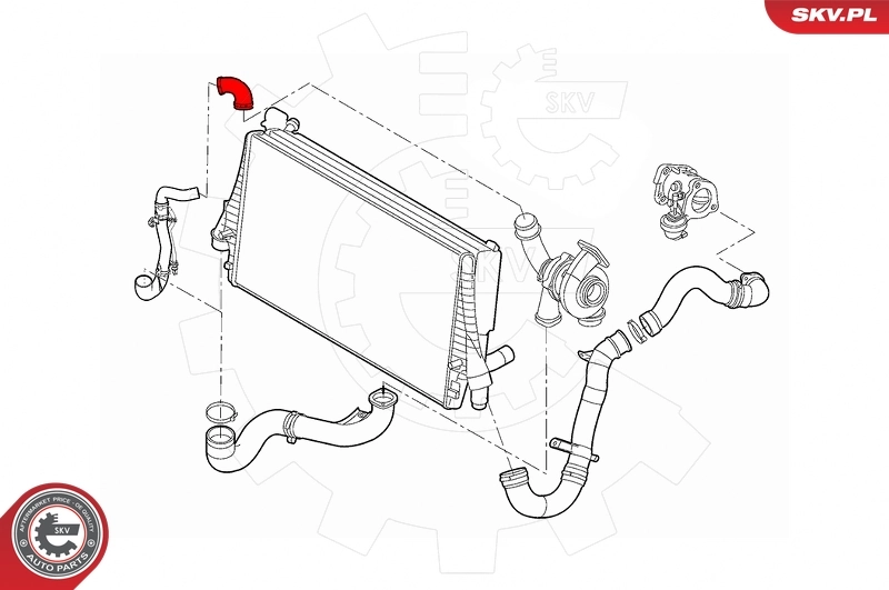 ESEN SKV 24SKV549 Charge Air Hose
