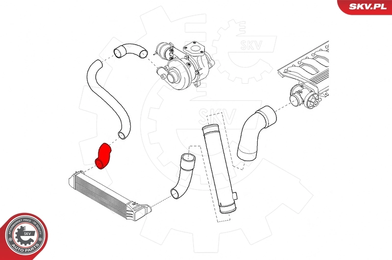 ESEN SKV 43SKV174 Charge Air Hose