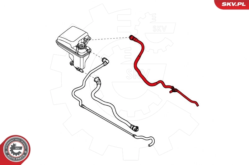 Breather Hose, expansion tank 96SKV040