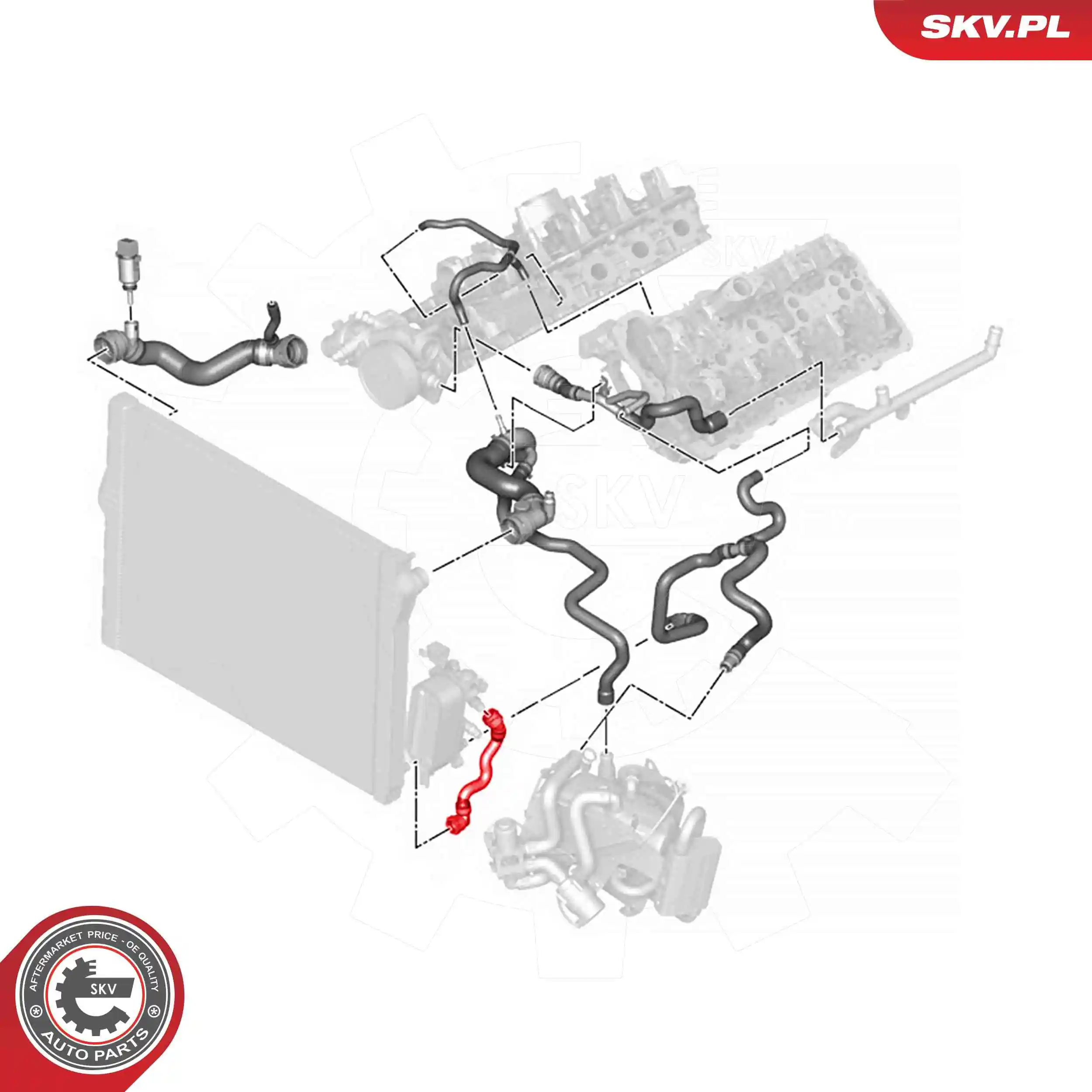 ESEN SKV 54SKV776 Radiator Hose