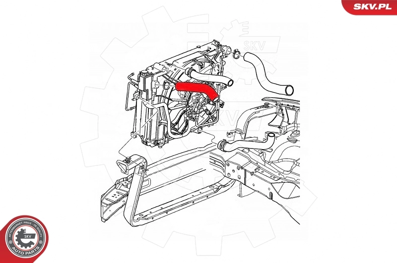 ESEN SKV 43SKV404 Charge Air Hose
