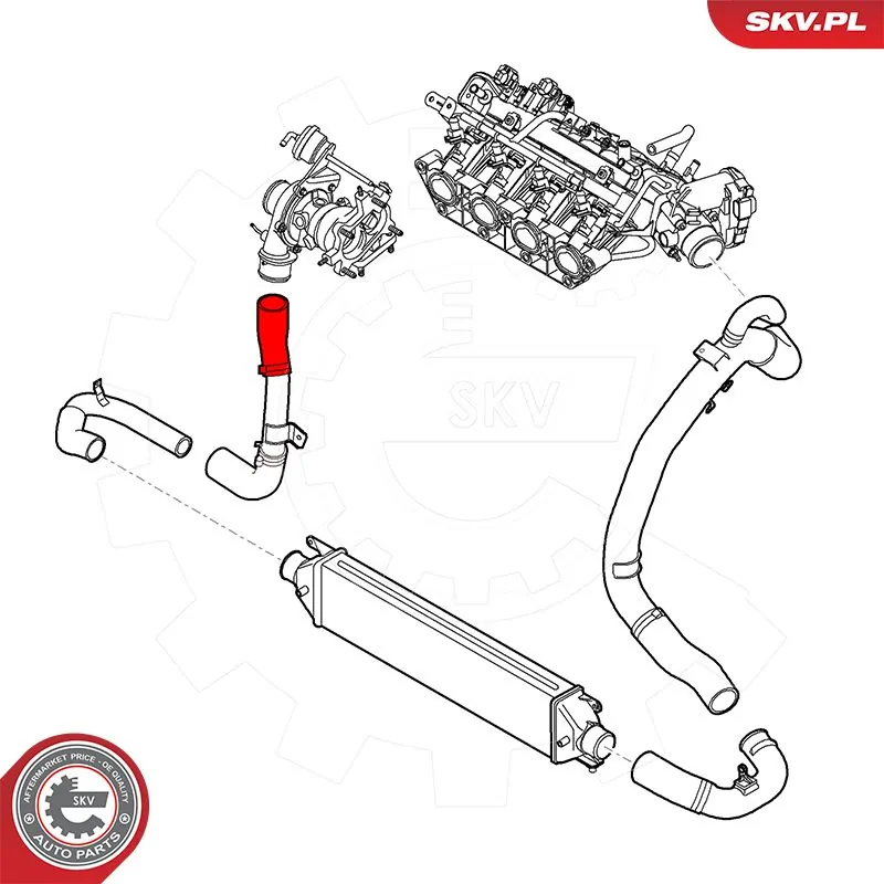 ESEN SKV 54SKV059 Charge Air Hose