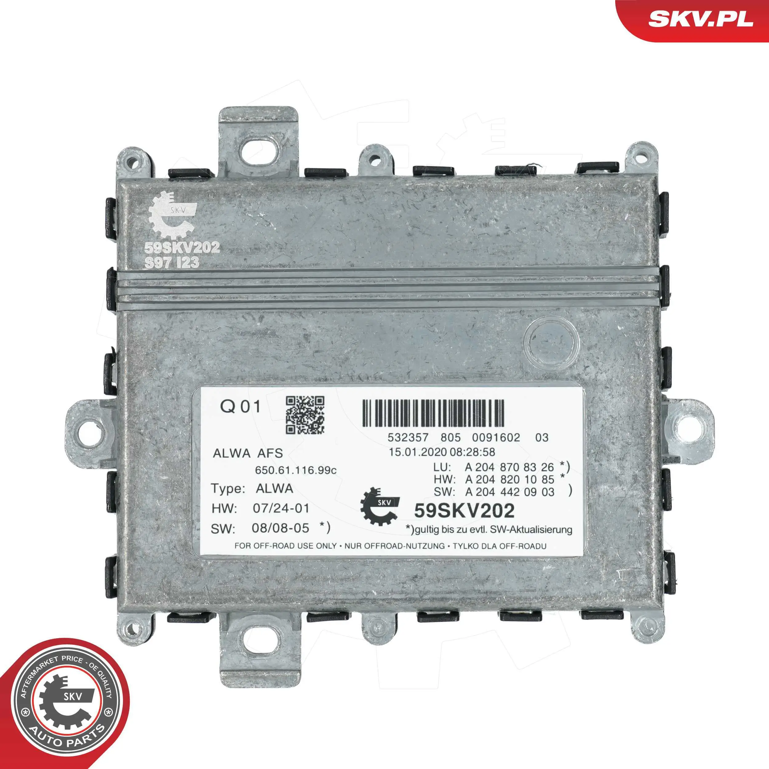 ESEN SKV 59SKV202 Control Unit, lights