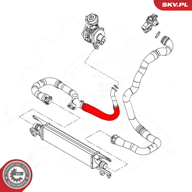 ESEN SKV 43SKV619 Radiator Hose
