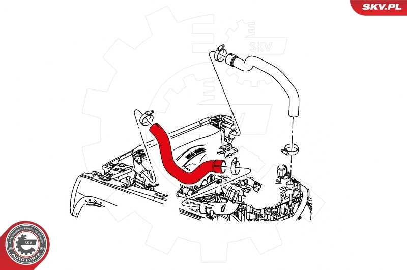 Charge Air Hose 43SKV140