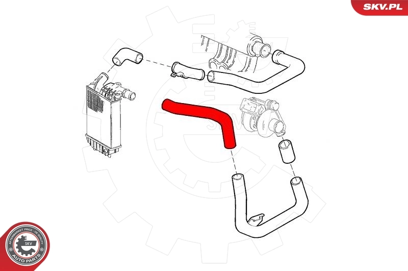 ESEN SKV 43SKV205 Charge Air Hose