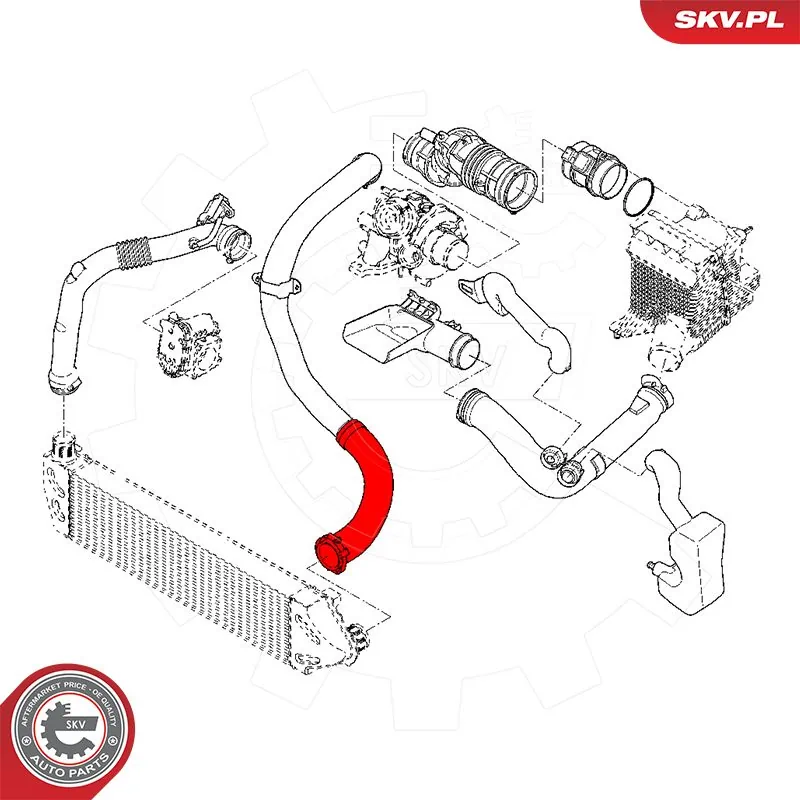 ESEN SKV 54SKV055 Charge Air Hose
