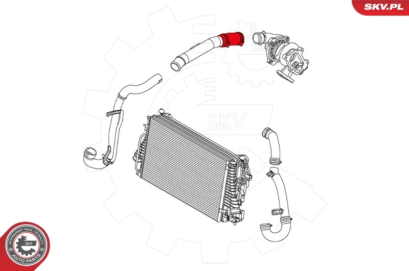 ESEN SKV 24SKV860 Charge Air Hose