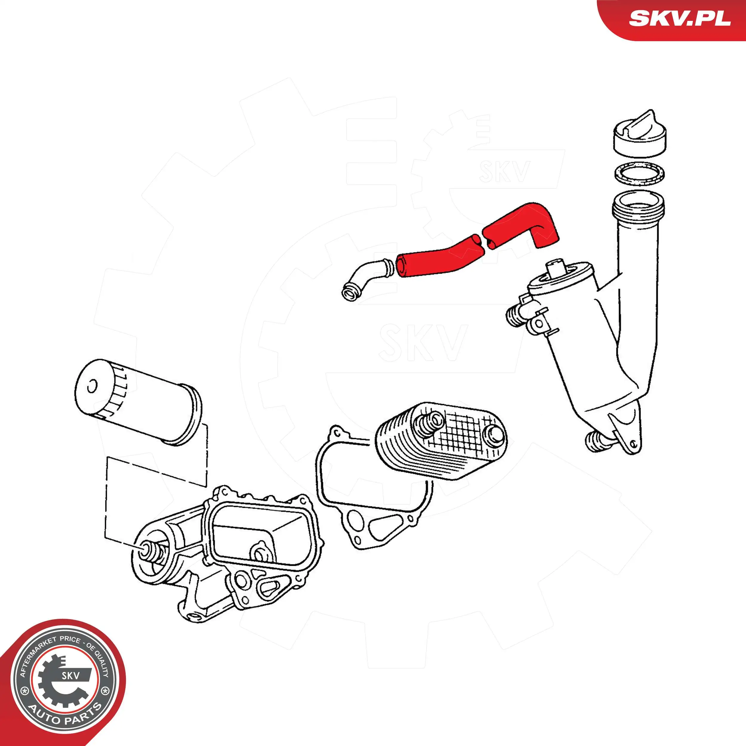 Hose, crankcase ventilation 54SKV744