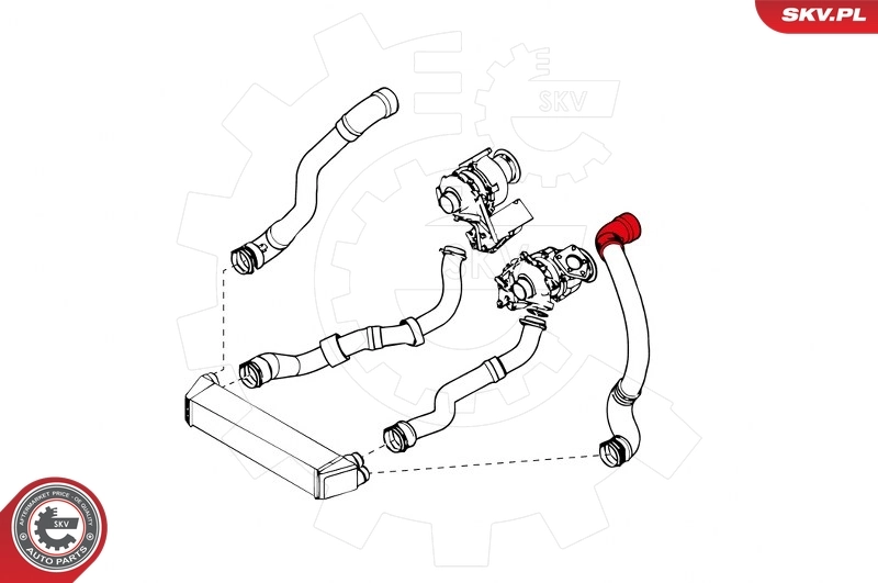 Charge Air Hose 43SKV027