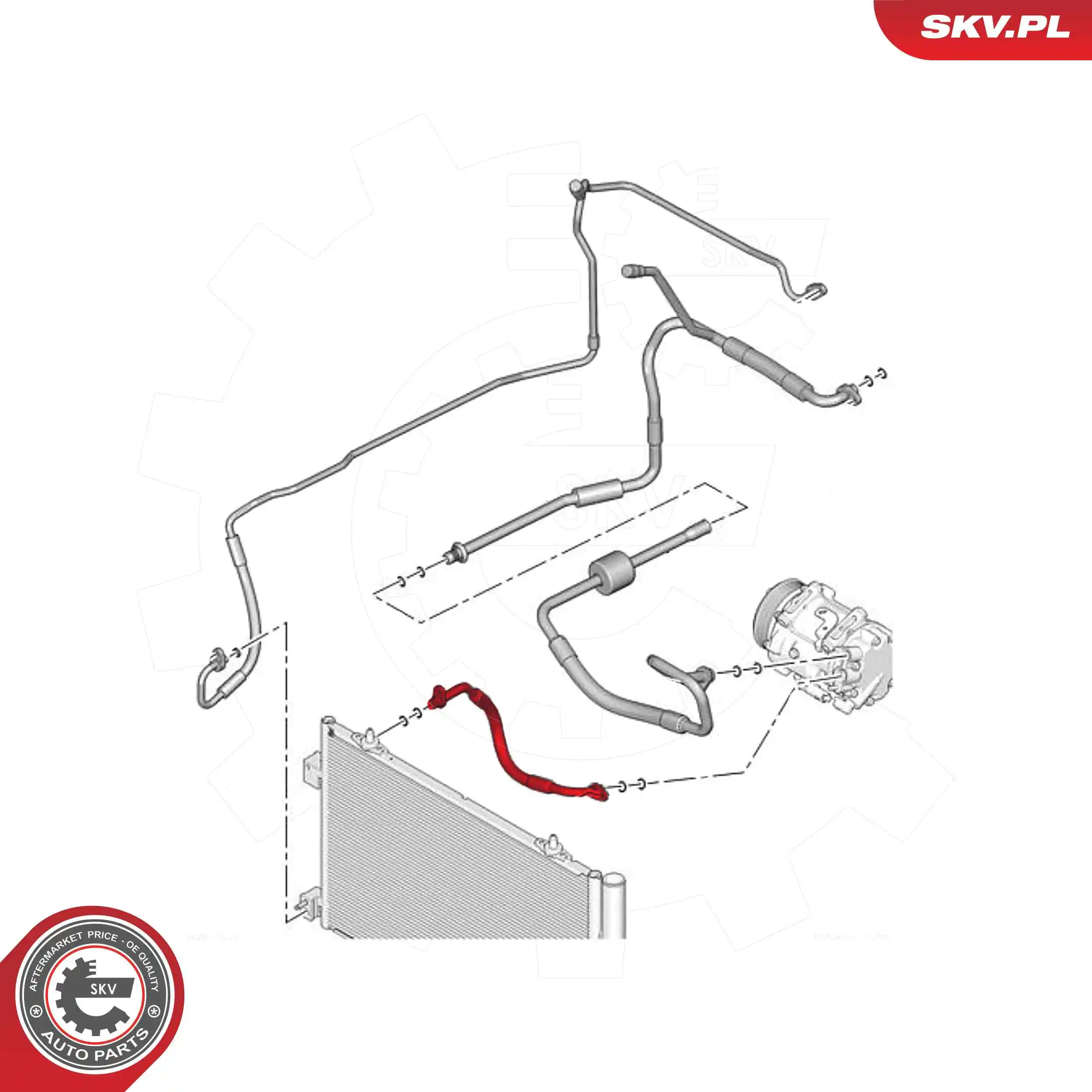 High-/Low Pressure Line, air conditioning 54SKV600