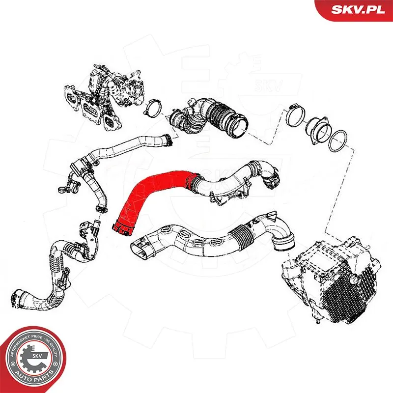 ESEN SKV 54SKV030 Charge Air Hose