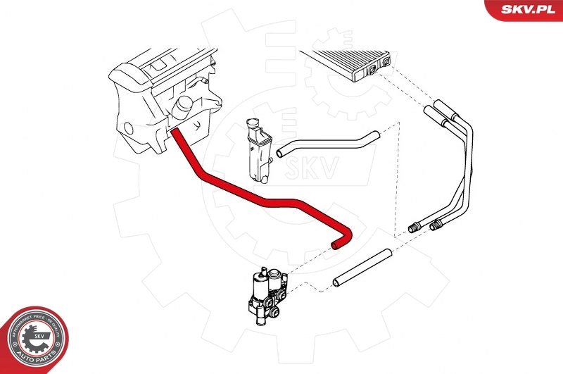 ESEN SKV 43SKV739 Radiator Hose