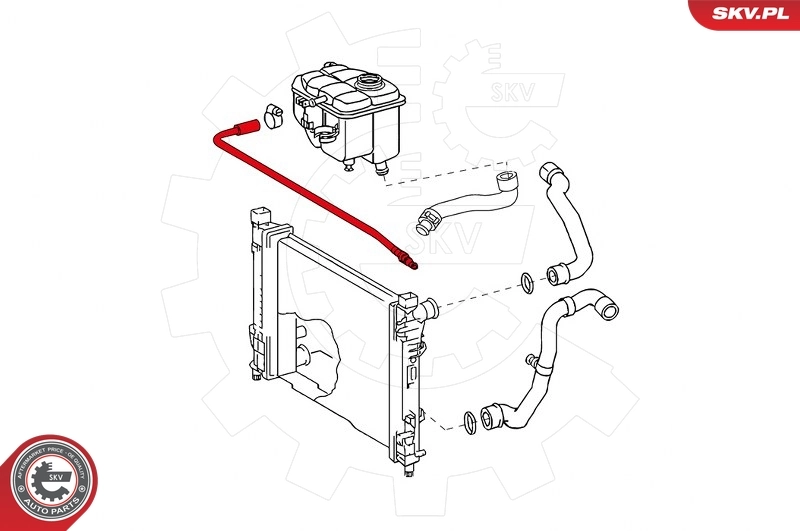 ESEN SKV 96SKV039 Breather Hose, expansion tank