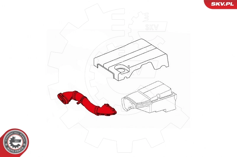 Intake Hose, air filter 43SKV901